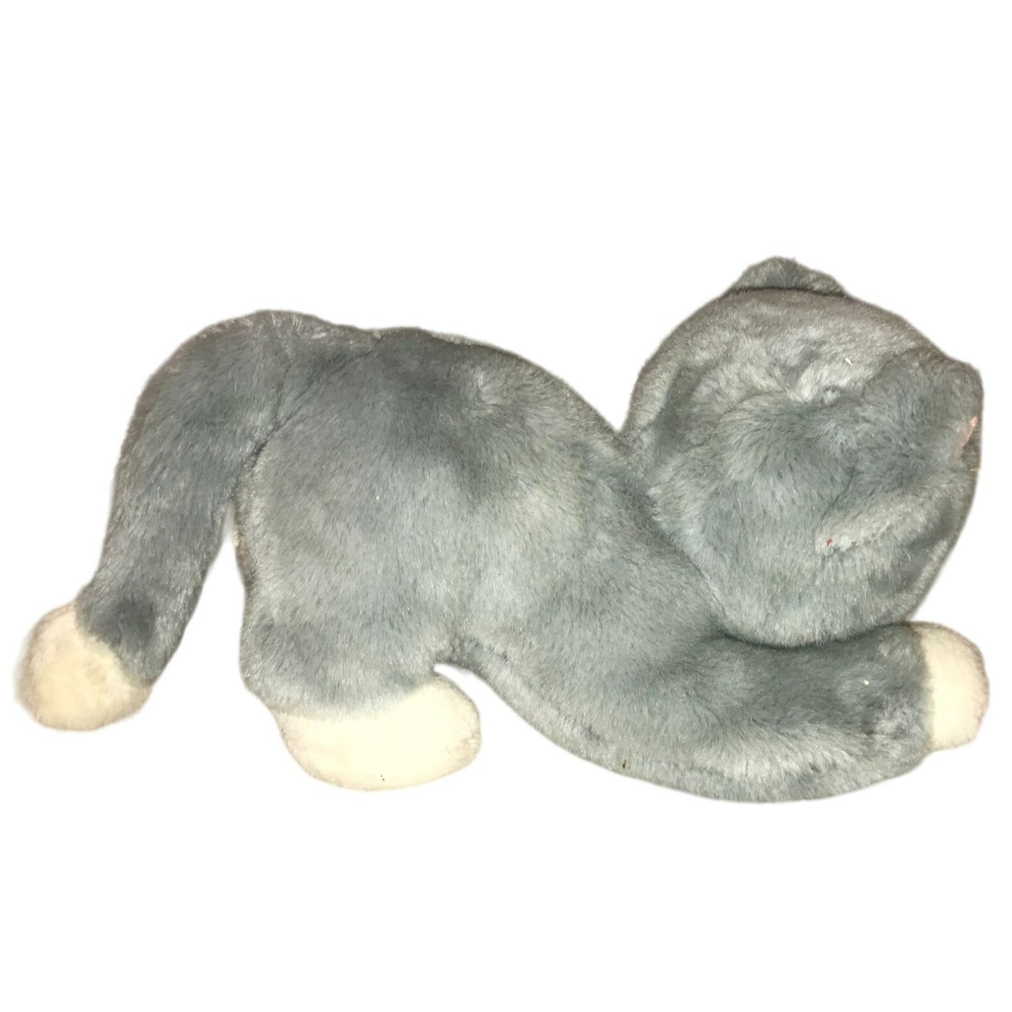 Playful Gray Kitten with big white paws - Polar Plush by 24K Special Effects Collectible Plush