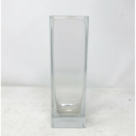 Tall Square Pillar Vase for Flowers or Candles  Pretty Table Decor