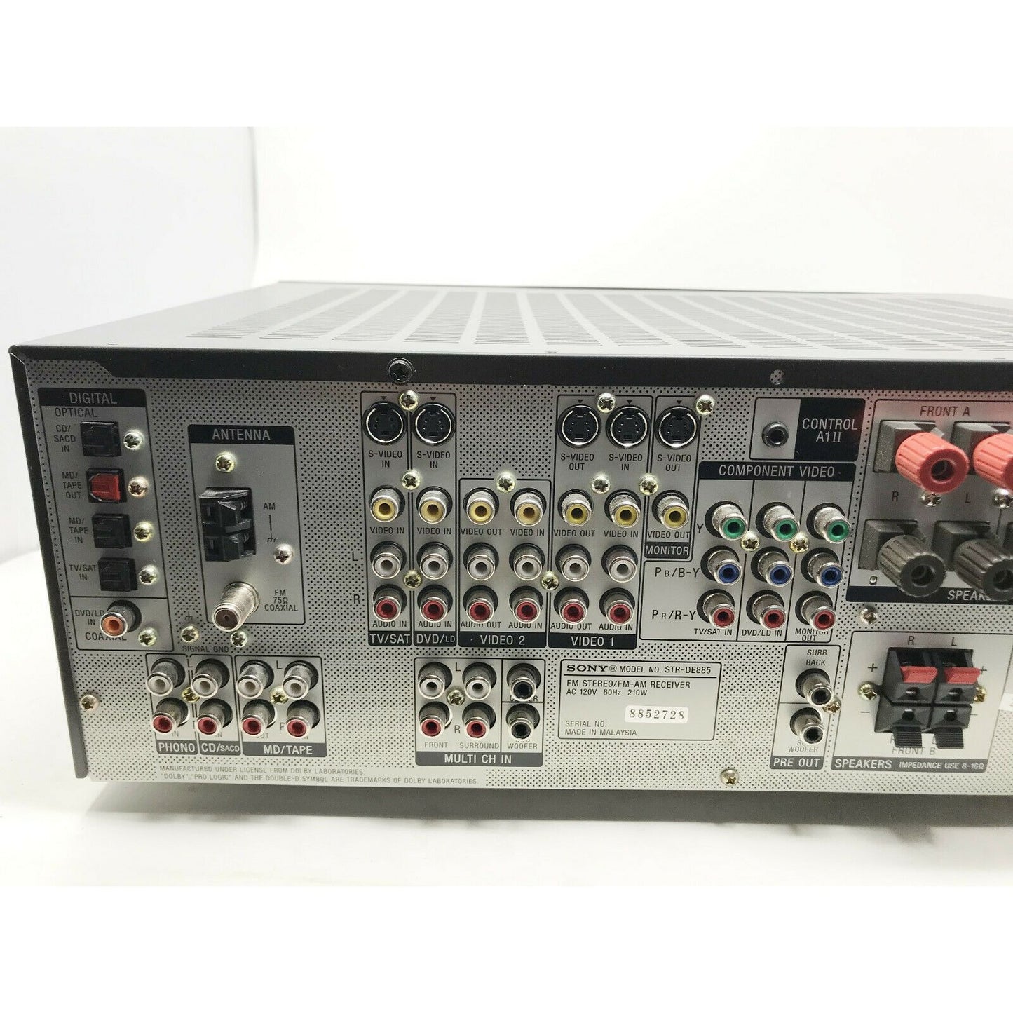 SONY Digital Cinema Sound CINEMA STUDIO EX STR-DE885 64bit DSPx2