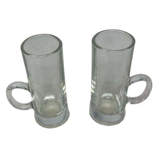 Unique Tall Shot glasses with Low Handles - Mug Double Shooters - Barware - Drinks - Liquor