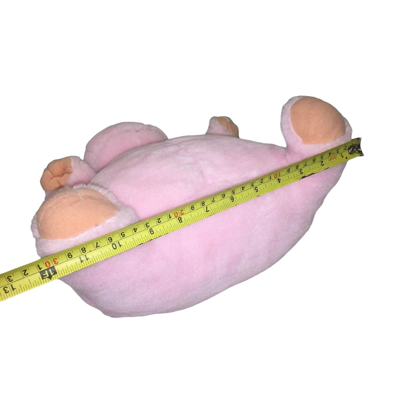 13" Pink Hippo SoftPlush - Wide Hippopotomus w funny eyes - toy