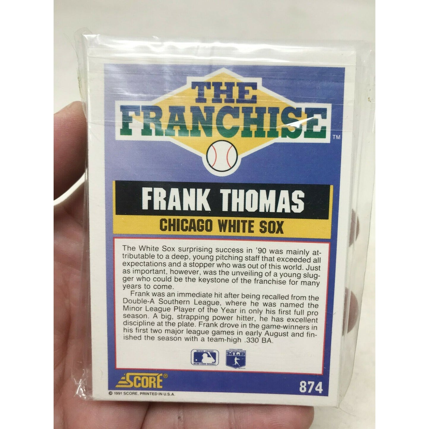 1990-91 SCORE Baseball THE FRANCHISE 26 Card Set Thomas Griffey Jr