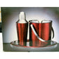 CAMBRIDGE Silversmiths Barware HAMMERED RED Metallic Set (3) NIB