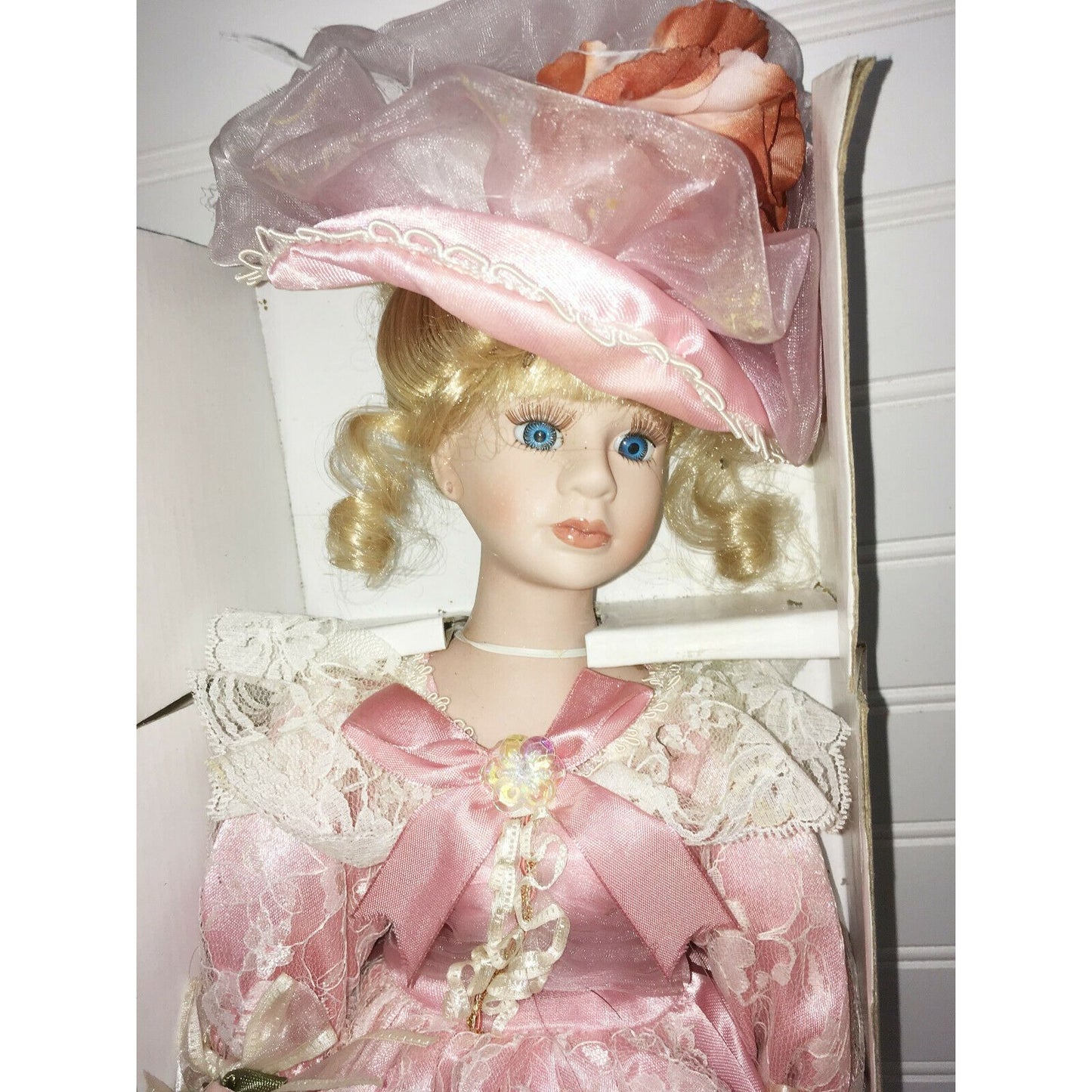 The CRIMSON COLLECTION Porcelain Doll BRENDA #8067 in Box