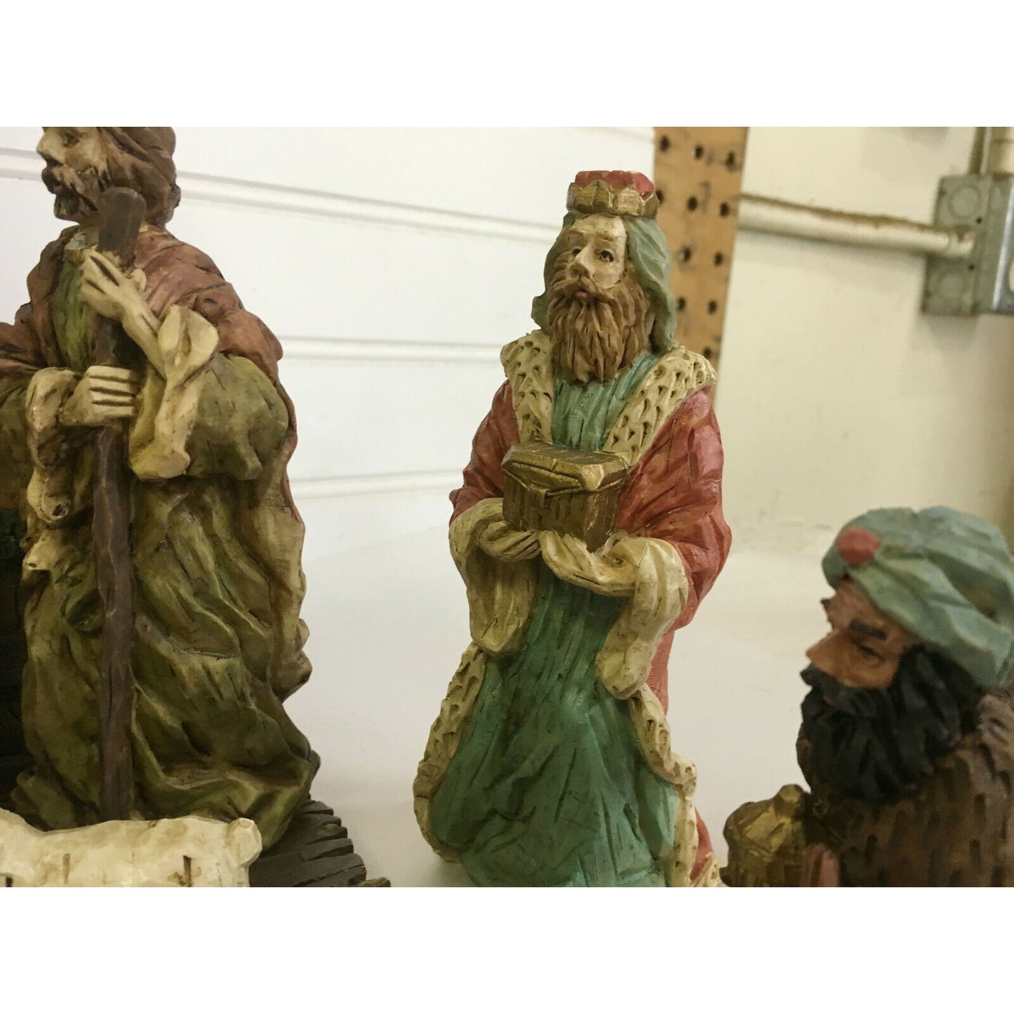 CHRISTMAS NATIVITY Scene Animals, Jesus, Mary, Angels, Joseph