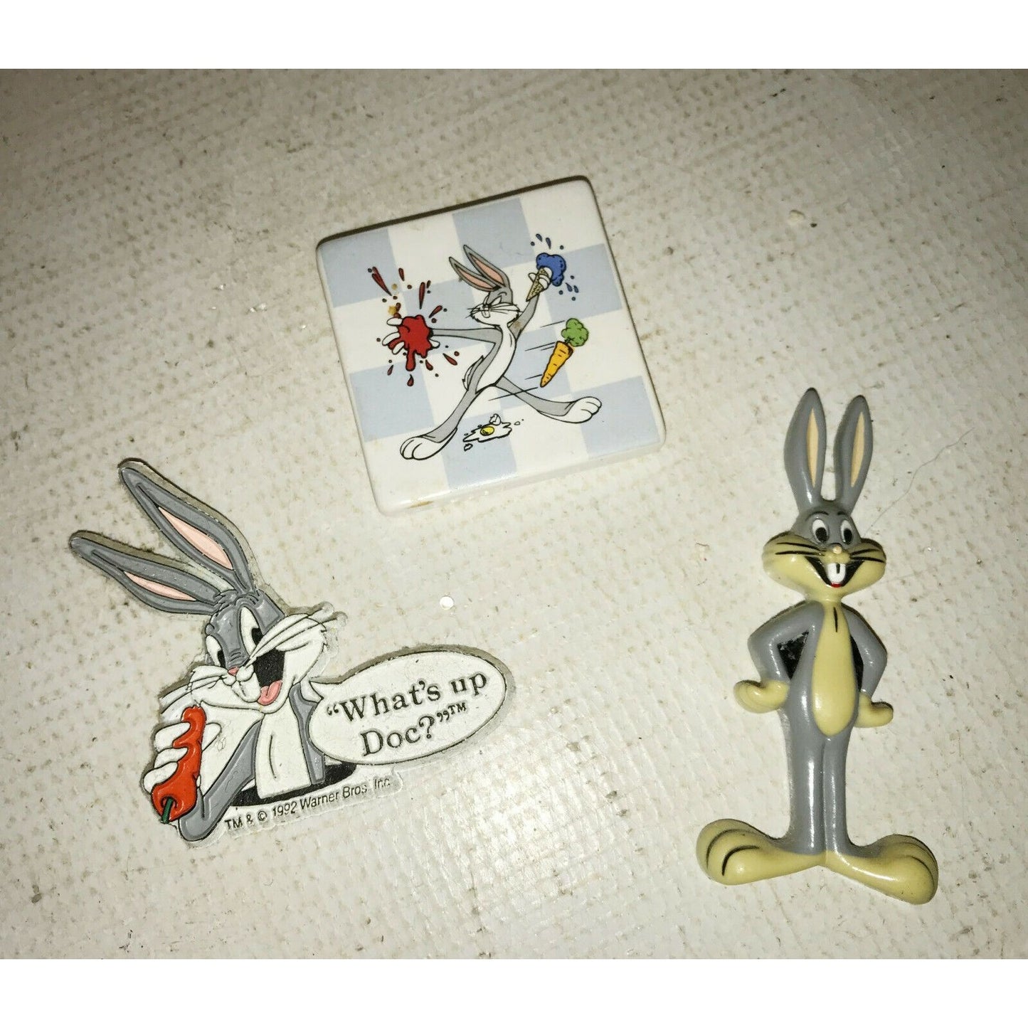 BUGS BUNNY Vintage LOONEY TUNES Refrigerator MAGNET Set What's Up