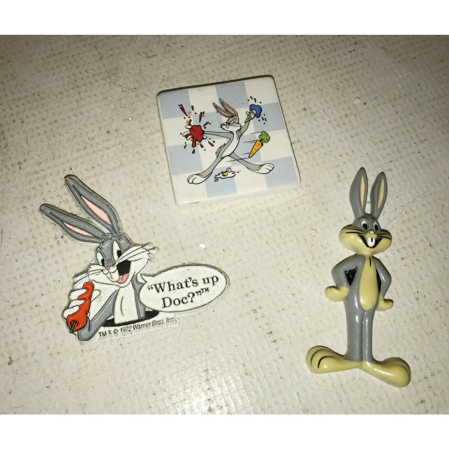 BUGS BUNNY Vintage LOONEY TUNES Refrigerator MAGNET Set What's Up