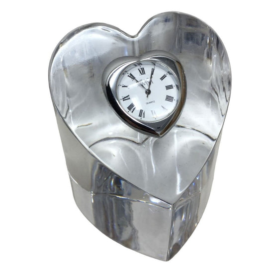 Mikasa Crystal Heart Based Clock