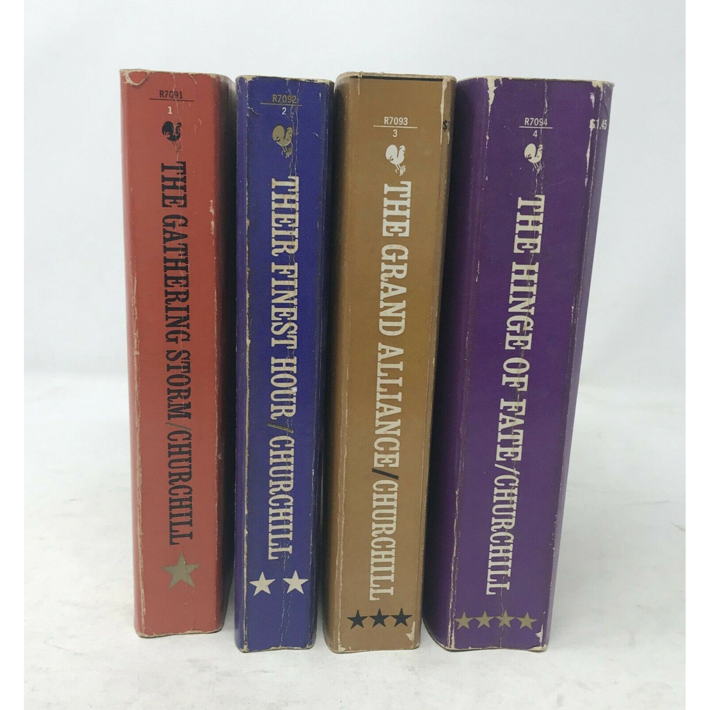 WINSTON CHURCHILL's The SECOND World WAR -  Set of 4  1960's