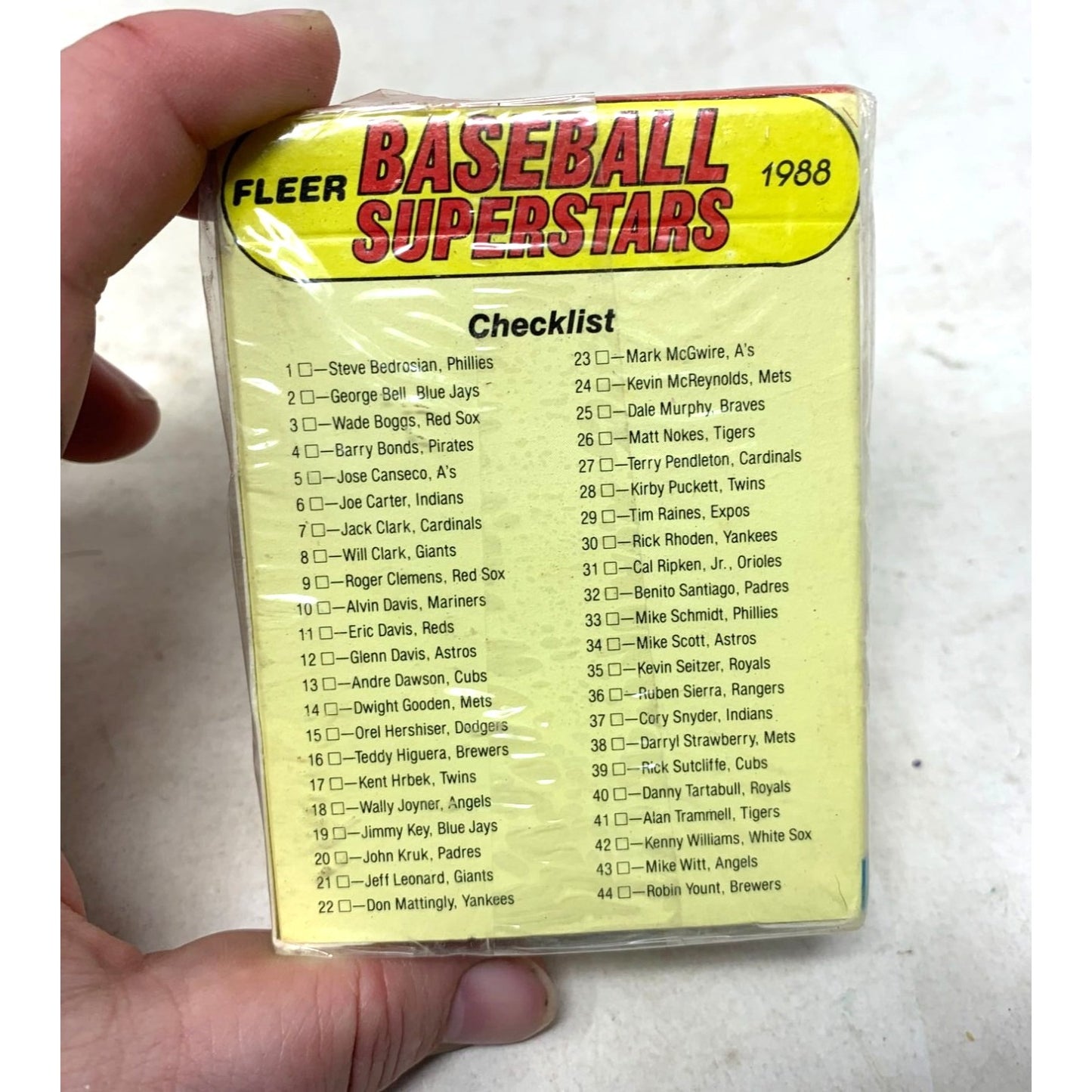 FLEER Baseball SUPERSTARS Logo Stickers & Trading Cards 1988 Limited Edition