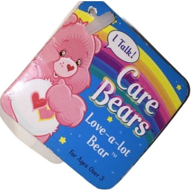 Care Bears Love - a - Lot Bear Pink with 2 interlocking hearts on belly - Sweet face - w/ Tags