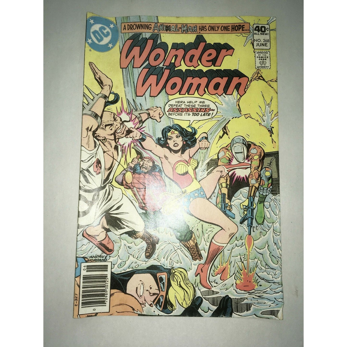 WONDER WOMAN # 268 ( 1979 ) DC Comics Drowning Animal-Man