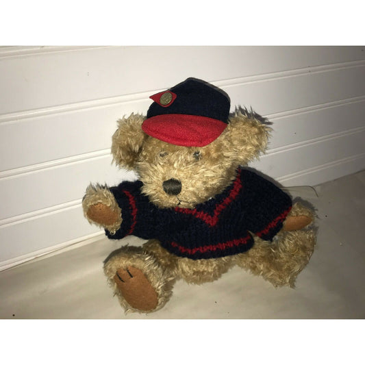 Pickford Brass Button Bears 1996 TULLY Dressed Bear w Hat -CUTE!