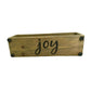 "Joy" Small Decorative Art distressed finish crate, wooden crate, wood crate