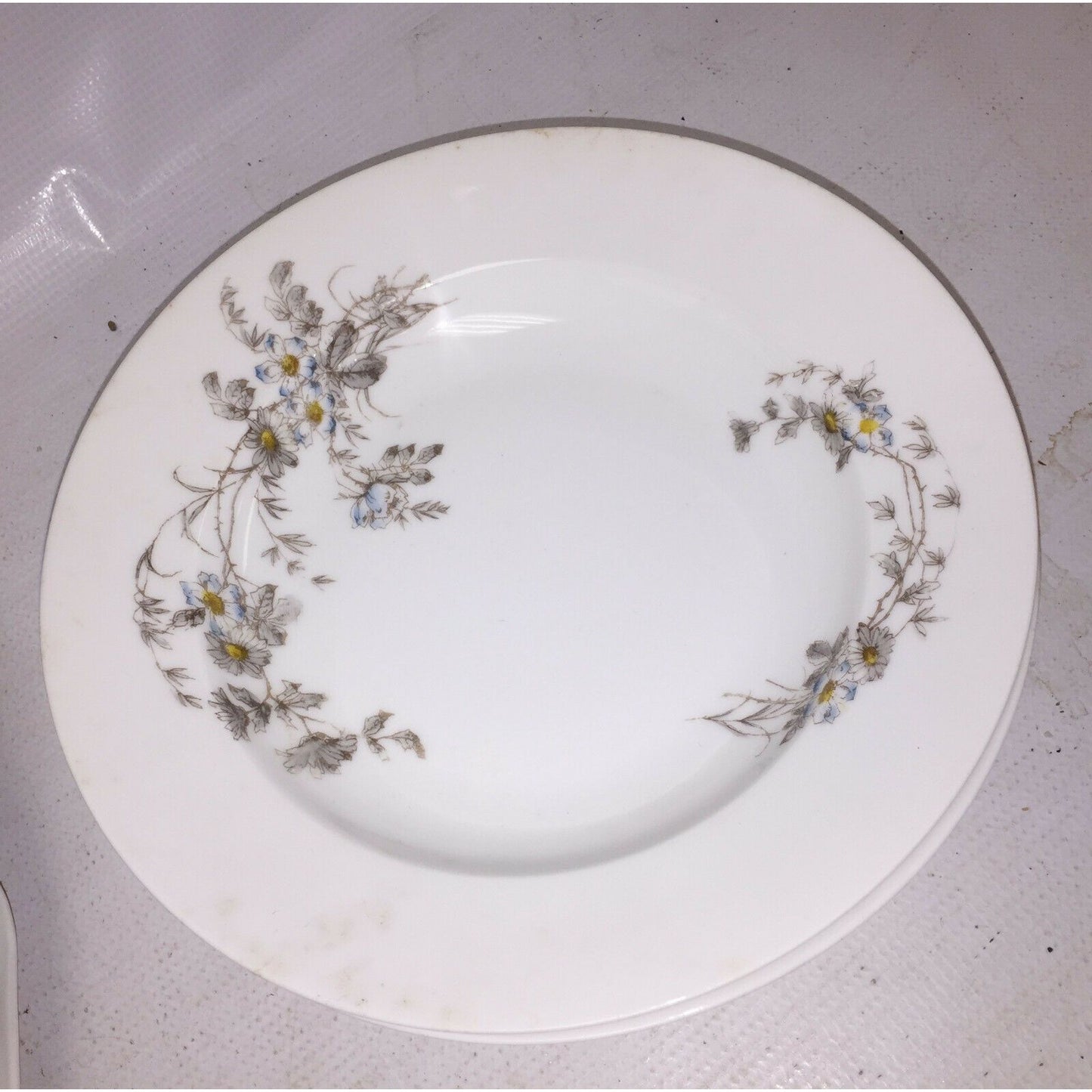 Charles Field Haviland Limoges France Bowl 9.25" Blue Gray Flowers