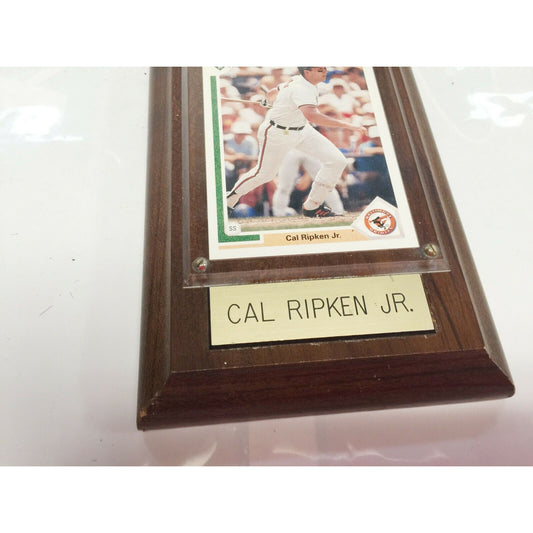 CAL RIPKEN JR 1991 Upper Deck ORIOLES Card Mounted in Wood Plaque