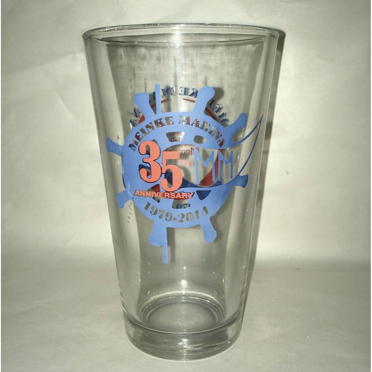 MEINKE MARINA Anniversary Glass & Shot Glass Set CURTICE OHIO