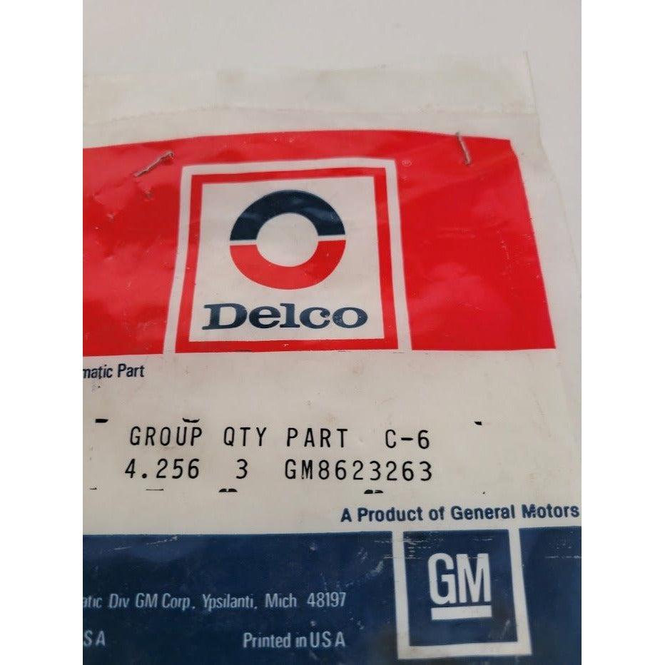 Genuine GM Part - No 8623263 - Gasket - Group 4.256 - new in package (package of 2) - vintage discontinued General Motors Part - Delco Hydra