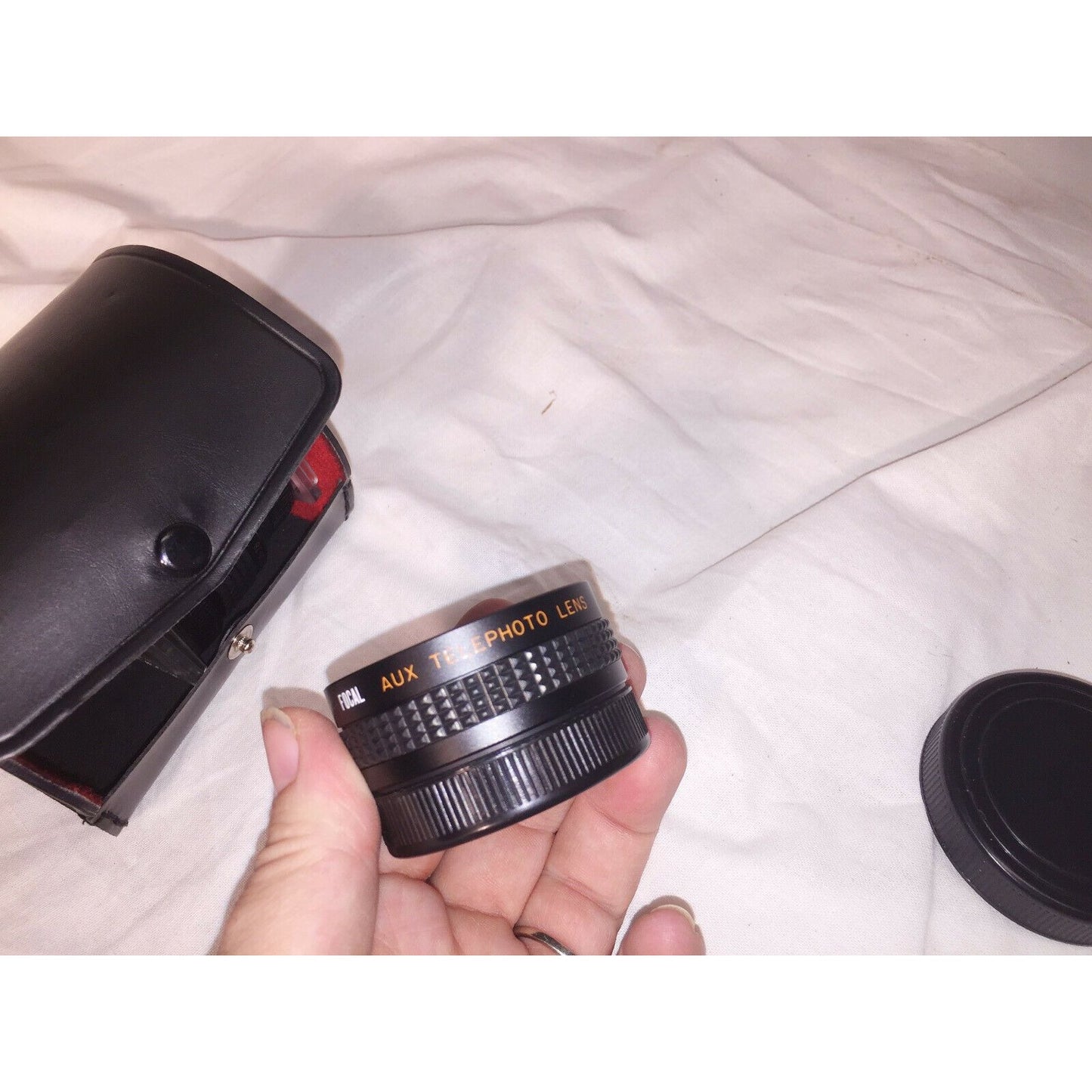 Vintage PHOTOGRAPHER LENS Set w Case WIDE ANGLE & TELEPHOTO Lenses