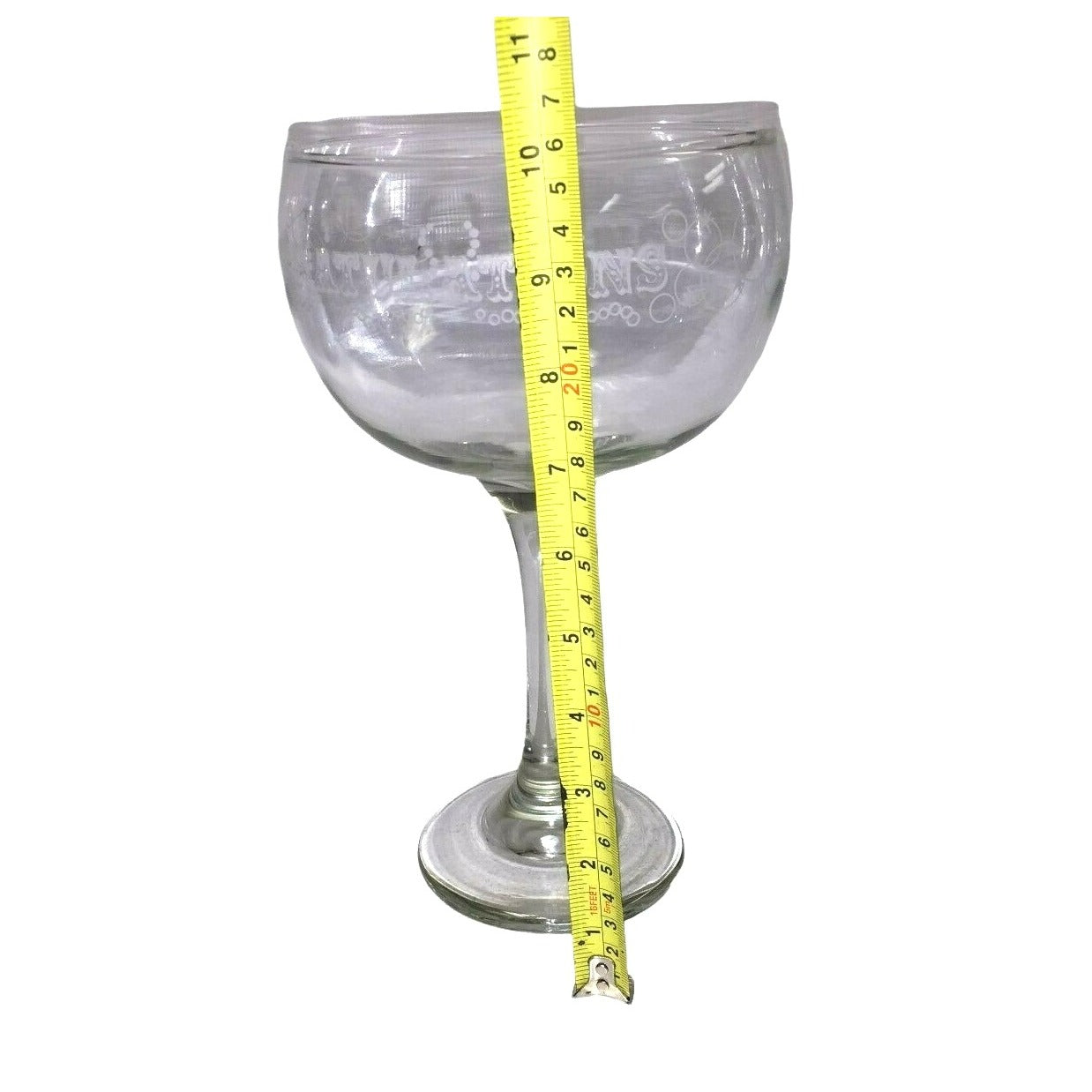 'CONGRATULATIONS' Oversized Cocktail Glass -Congrats gift or gift basket -10"