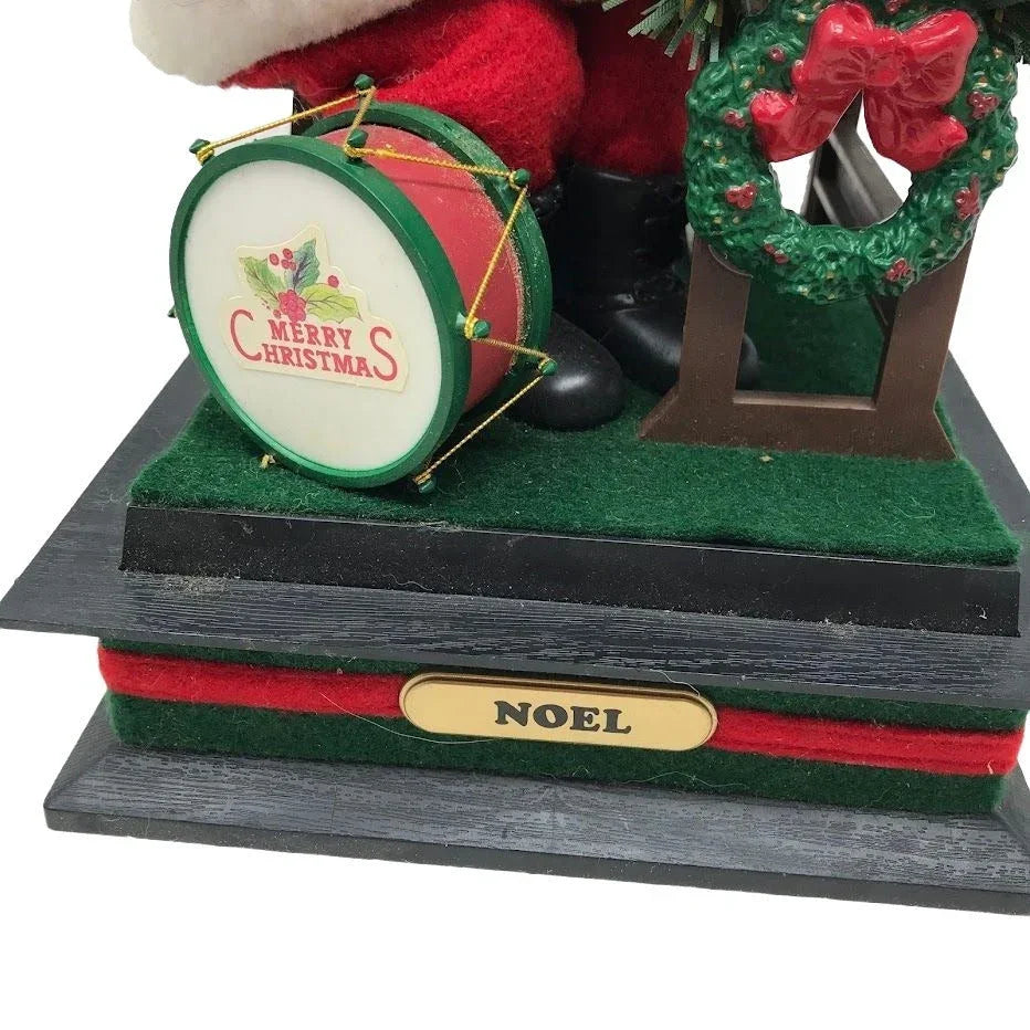 Santa Claus Christmas Musical Holiday Decor - Santa Claus reviewing the Naughty List - with candle, garland, letter etc A+ Stuff  A+ Stuff Seasonal & Holiday Decorations