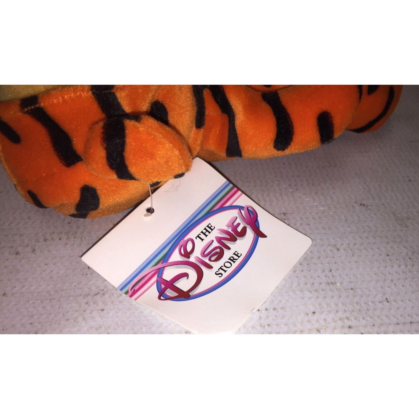 Pooh as Tigger 8" - 1999 - The Disney Store WInnie the Pooh Beanie Toy