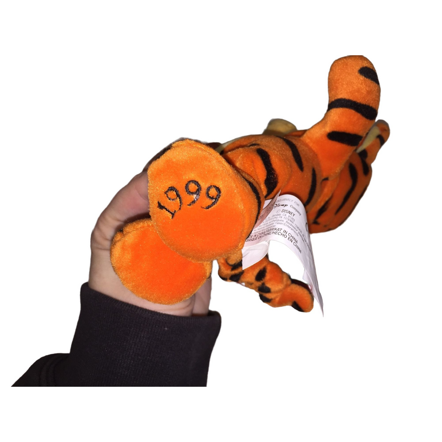 Pooh as Tigger 8" - 1999 - The Disney Store WInnie the Pooh Beanie Toy