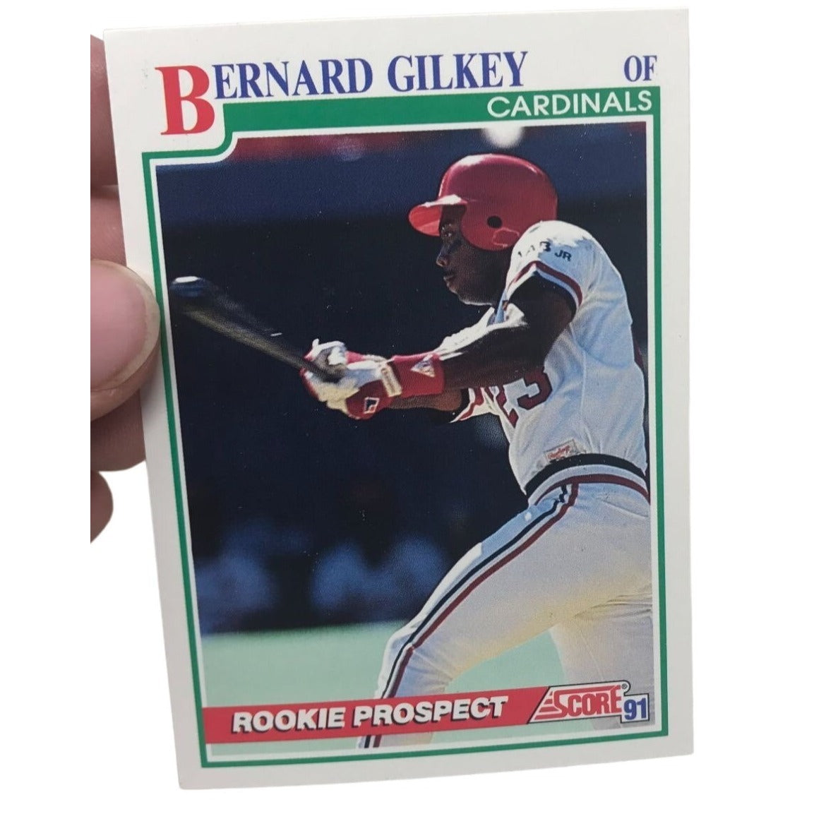 Lot of (9) 1991 Score ROOKIE PROSPECT Bernard Gilkey Card No. 709