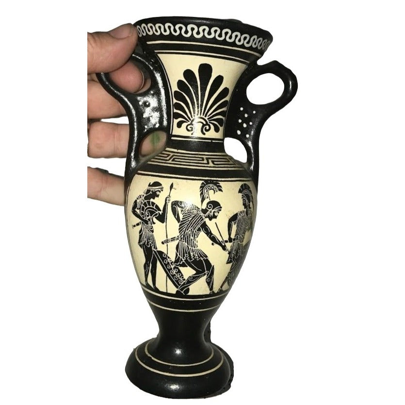 Eyecatching Replica Art Vase No. 238 AMAZONS ARMING HYDRIA by Hypsis - Original created around 500BC. Munich-museum hand-made in Greece