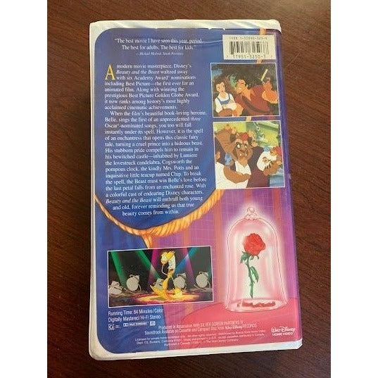 vintage disney vhs beauty and the beast