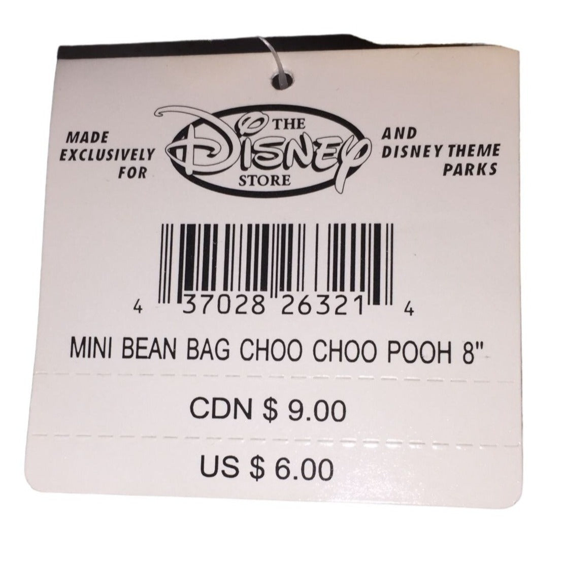 Choo Choo Pooh - Winnie the Pooh Disney Store Bean Bag Plush - Train Engineer Pooh