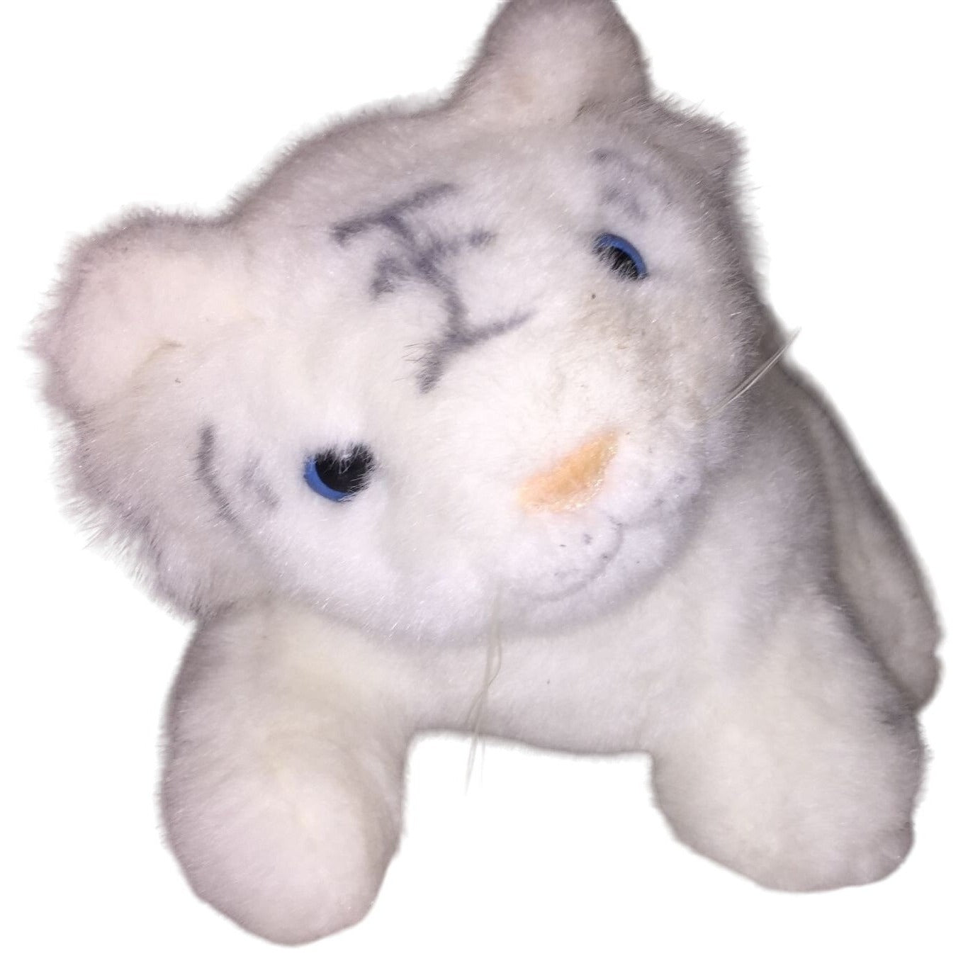 Siegfried & Roy Baby White Bengal Tiger Plush 9" long - Tiger Cub Stuffed Animal