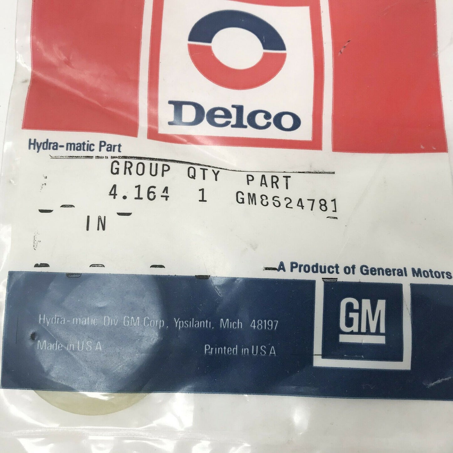 GENUINE GM Delco Part 8624781 WASHER Fwd Clu Hub to Dir Clu