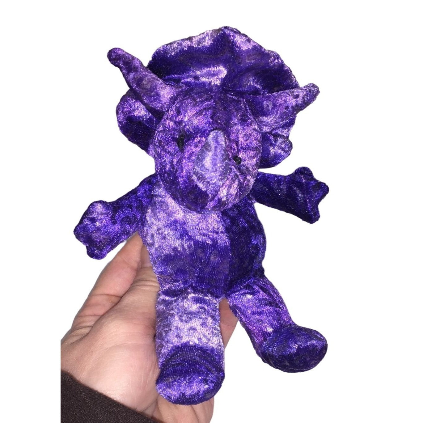 TYRA Purple Triceratops Plush Dinosaur by Russ Berrie & Co. Inc.