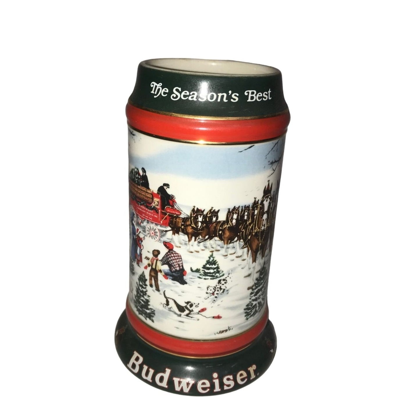 Budweiser Collectible Beer Stein Set (An American Tradition, A Perfect Christmas, The Season's Best)