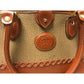 Alba - Tan and leather Handbag - ladies bag brown optional shoulder strap - couple of speck and spots -overall good condition ALBA  A+ Stuff Handbags