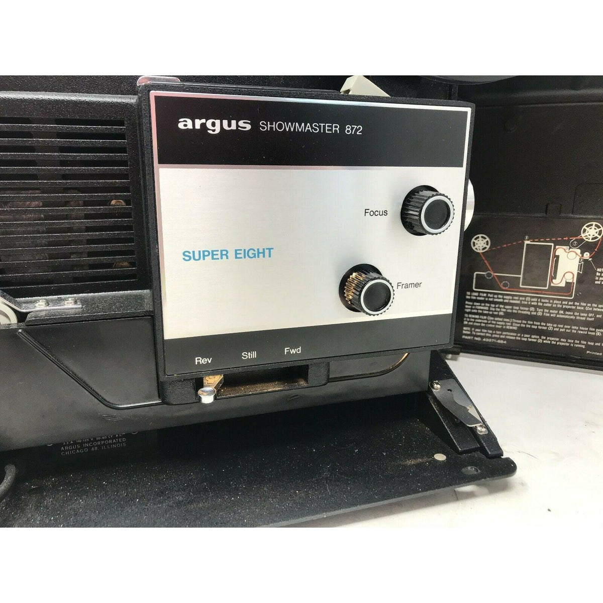 Argus Showmaster ARGUS Showmaster 872 Super Eight Projector - Light Works – A+ Stuff