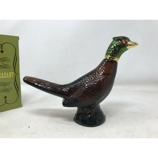 Avon PHEASANT Decanter Leather WILD COUNTRY After Shave w Box