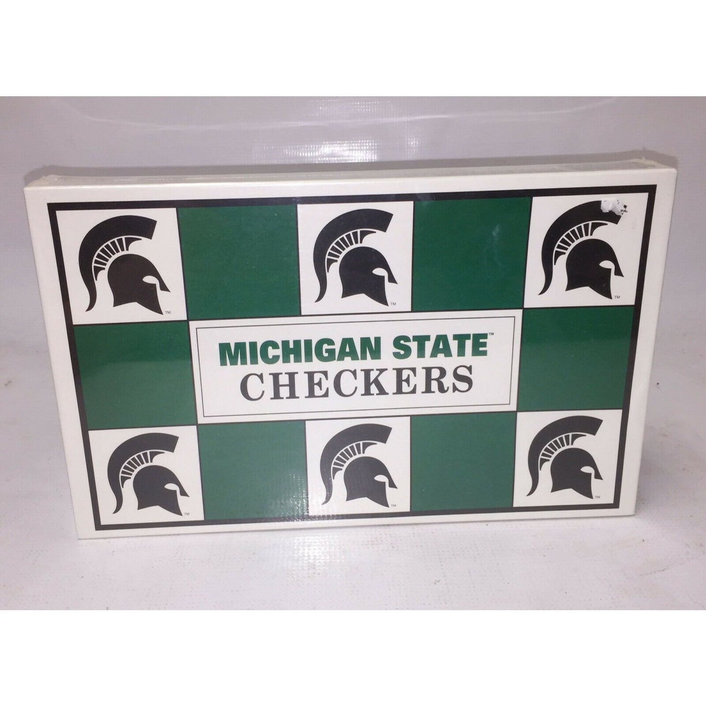 MICHIGAN STATE Helmet Piece CHECKERS Set New & SEALED Go Spartans!
