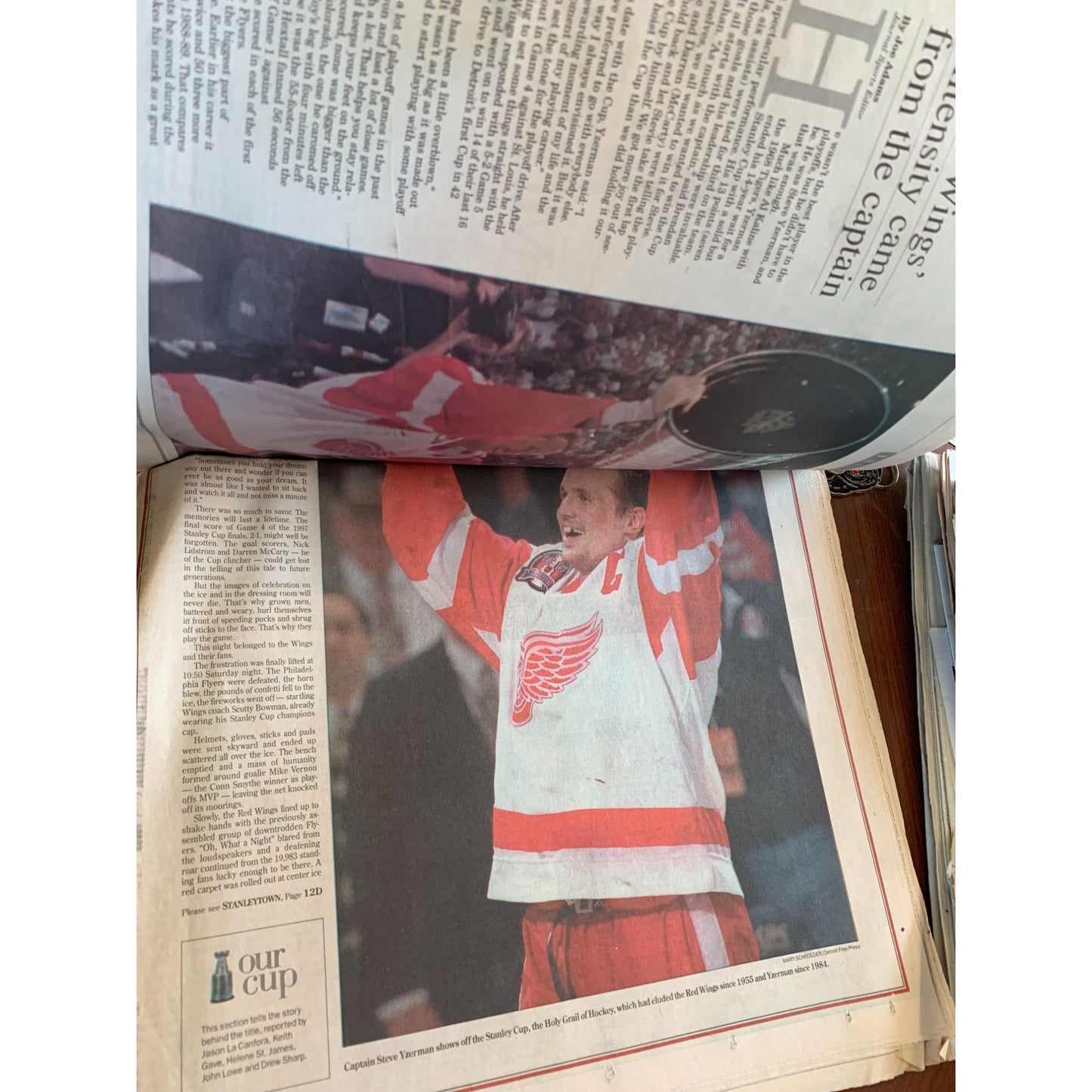 DETROIT Sunday JOURNAL from June 15, 1997 REDWINGS STANLEY CUP Champs