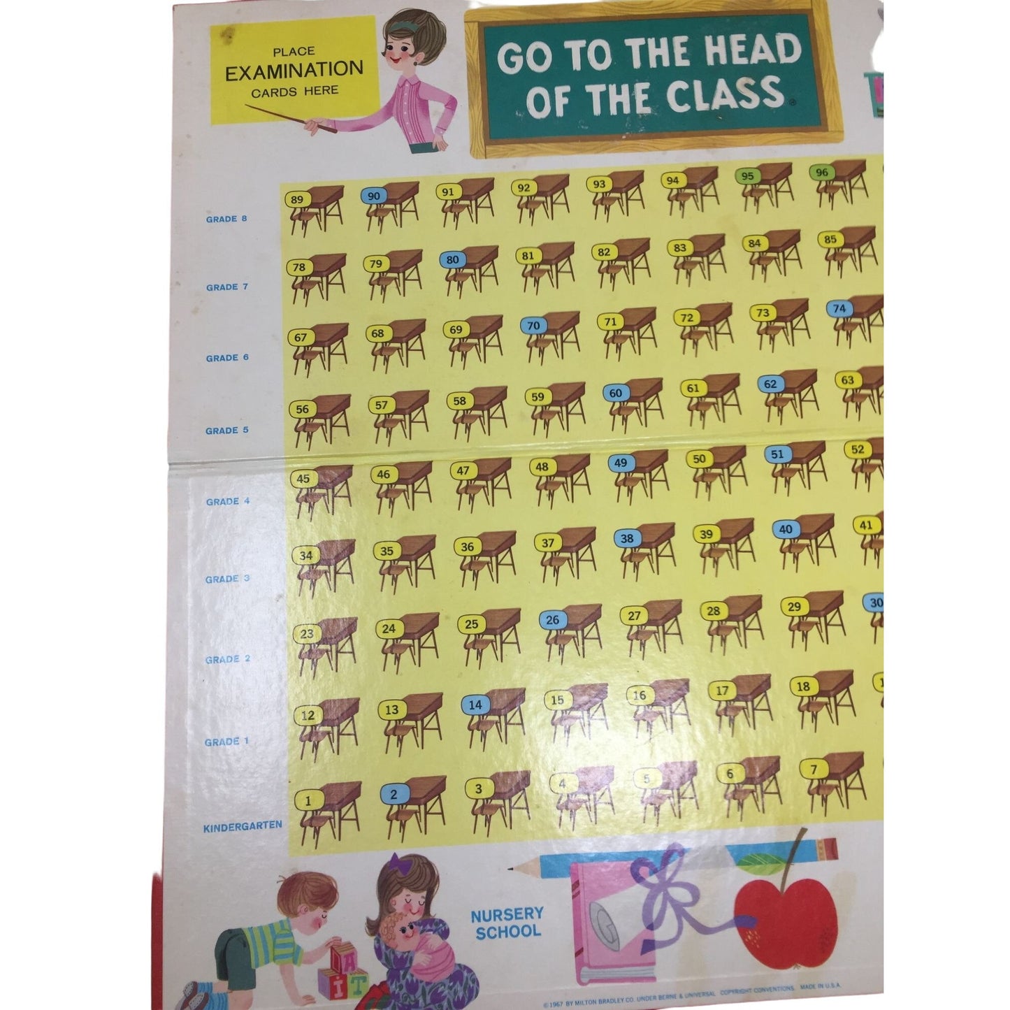 Vintage Go to the Head of the Class Family Board Game