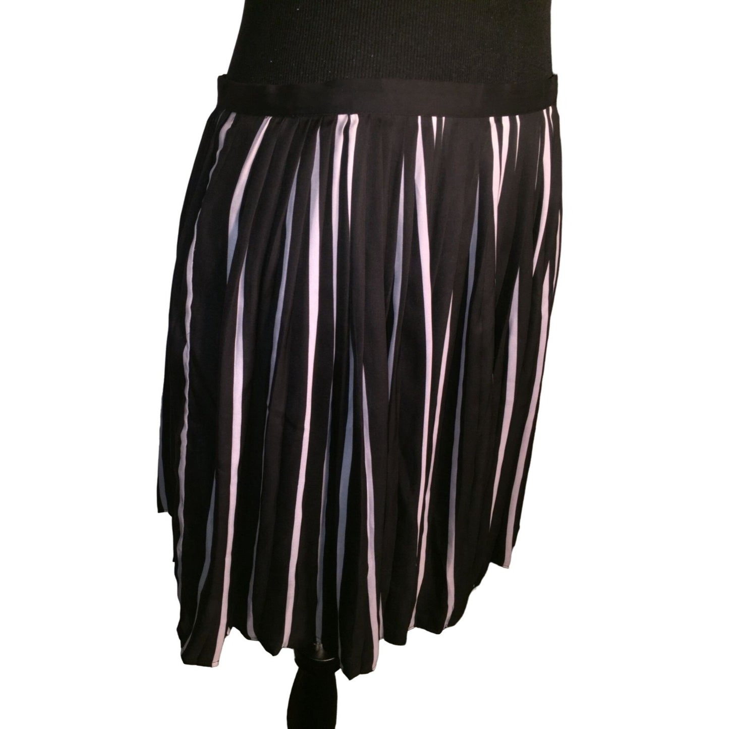 BEDO Femme Black and white stripe skirt - womens size medium