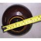 Japanese Brown Jar with pretty floral design handpainted on - metallic looking and colored paint on shiny brown finish A+ Stuff  A+ Stuff Vases