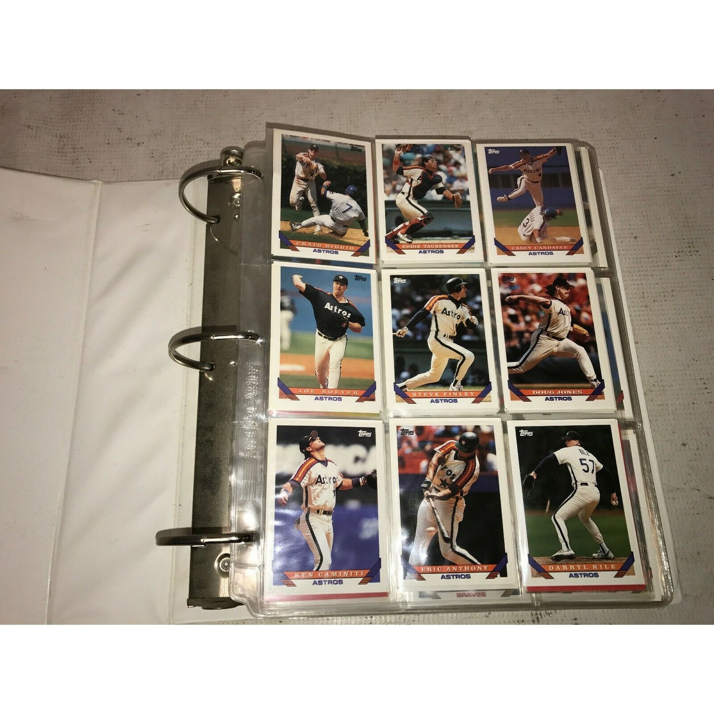 LARGE Binder BASEBALL Cards MLB Mvp Sandberg, Griffey, Sanders,