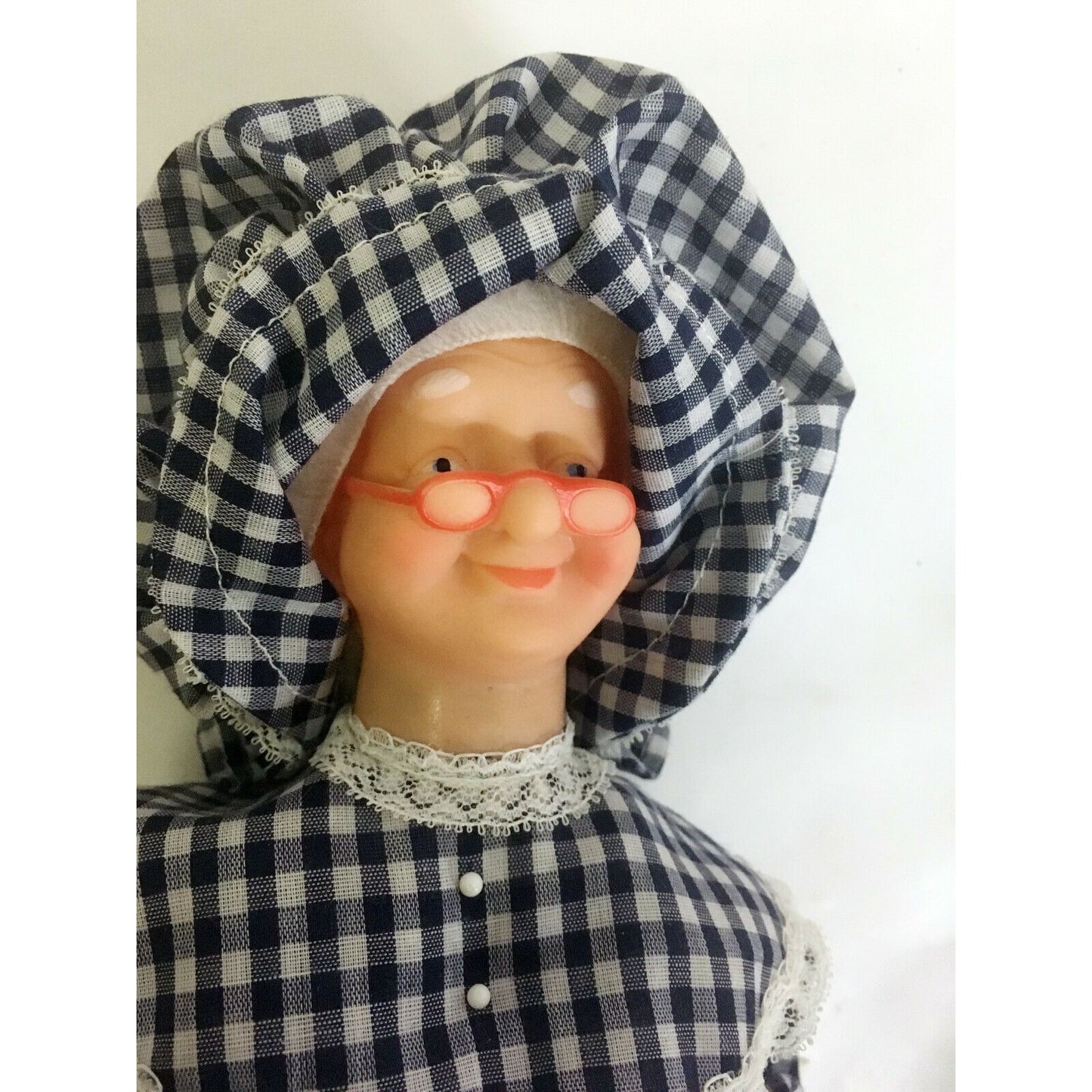 `Vintage GRANNY & GRANDPA Dish Soap Bottle Dolls COUNTRY Farmer