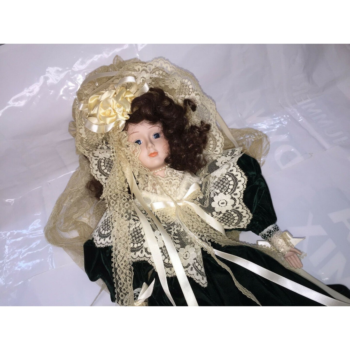 Design Debut Doll "ERIN" 17" - victorian Dress - Porcelain Doll