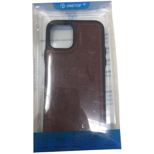 iPhone 11 Pro Wallet Case 5.8" Brown - NIP - Card Holder Phone Case Magnetic closure & Kickstand