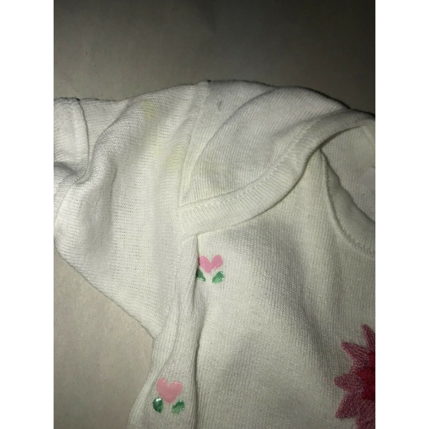 Flower Embroidered one piece w Tutu - 6 mos - simple and sweet