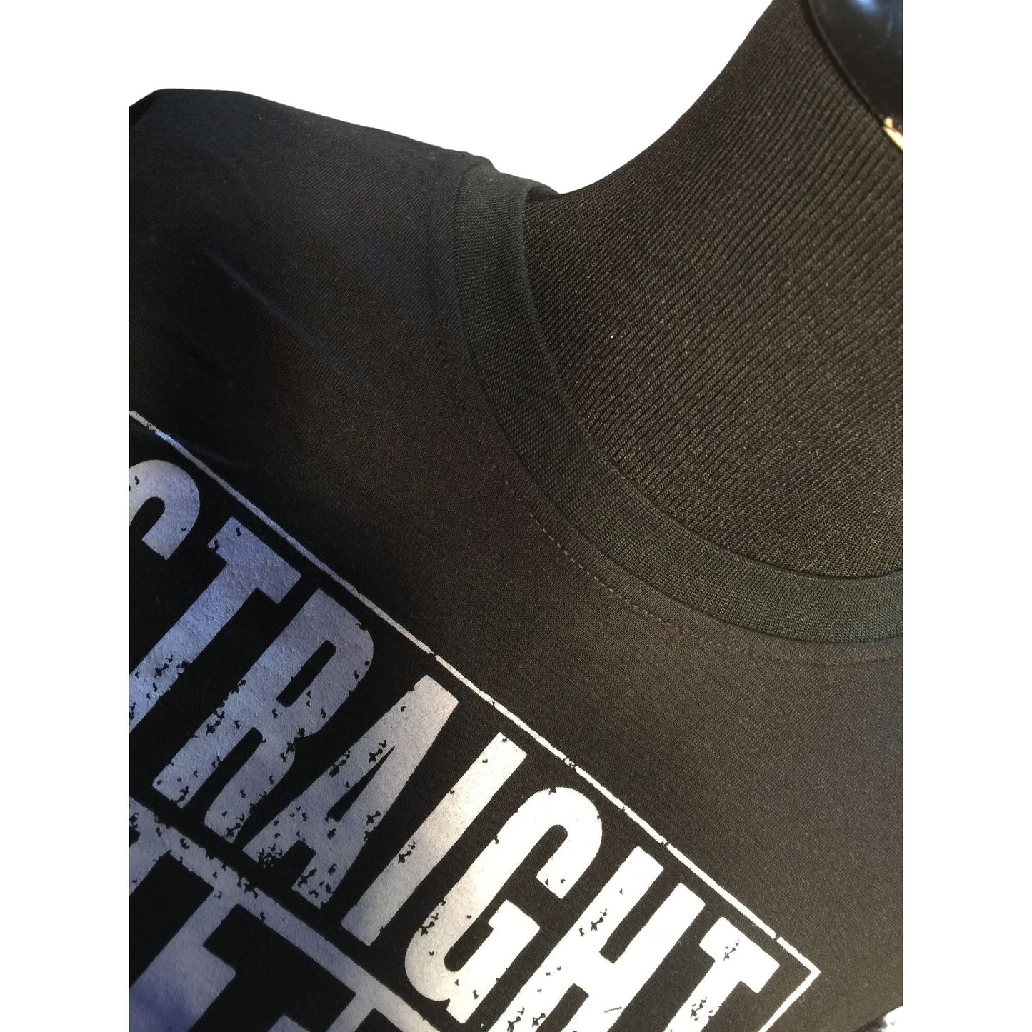 Straight Outta Naija Black and White T Shirt - Size Medium