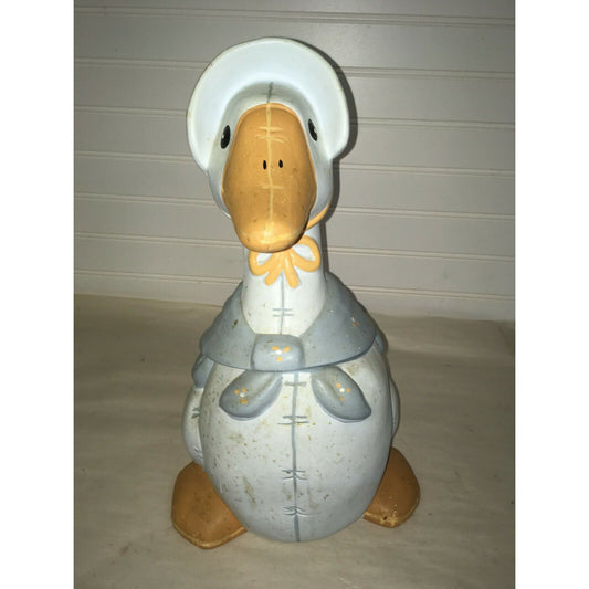 COUNTRY Ceramic MOTHER GOOSE Large COOKIE JAR~13.75" Rustic Style